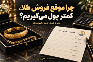 زیورآلات طلا کنار فاکتور خرید؛ توضیح تفاوت قیمت خرید و فروش طلا